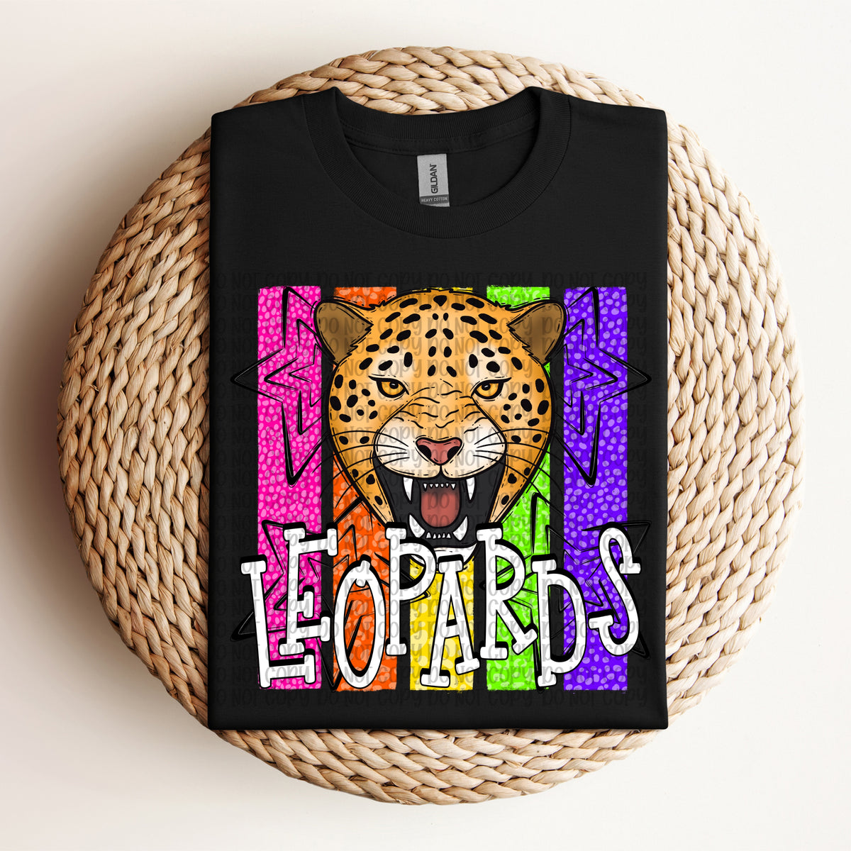 Leopards neon stripes (VP) DTF Transfer