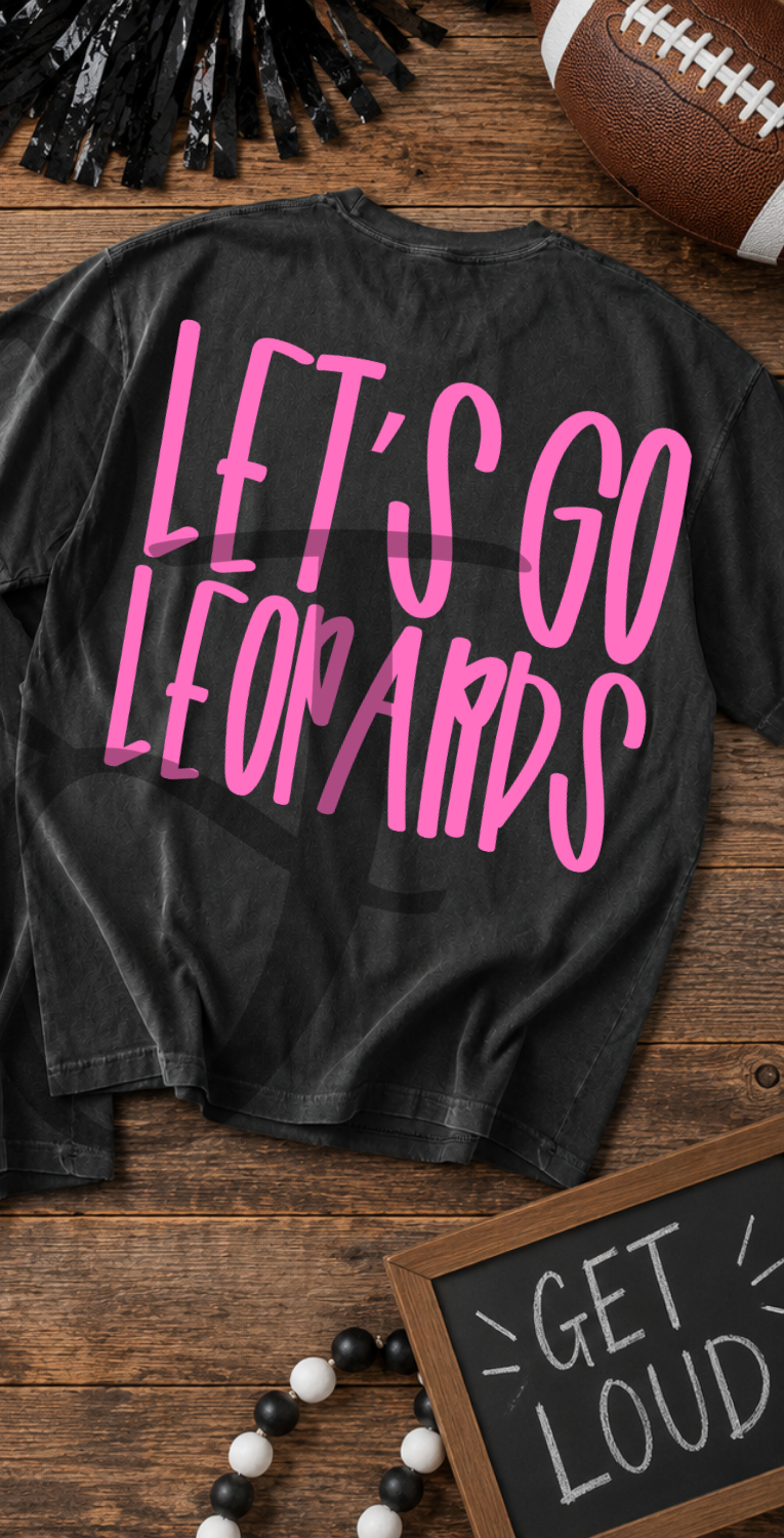 Lets go leopards- pink (Parker) DTF Transfer