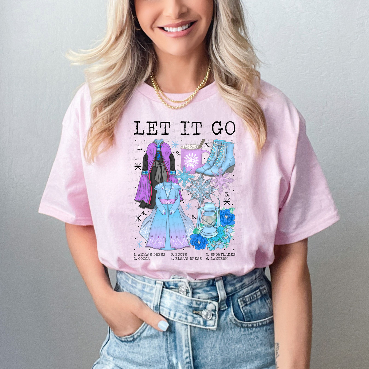 Let It Go Ice Queen Chart 114631 DTF transfer