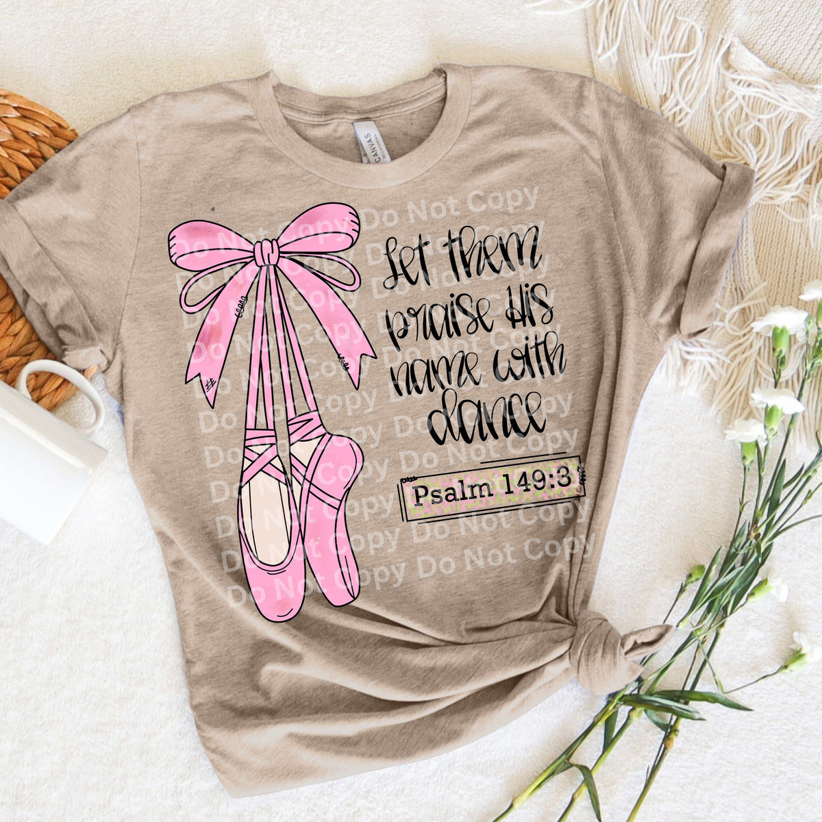Let them praise Psalm 149:3 (Irene) DTF Transfer