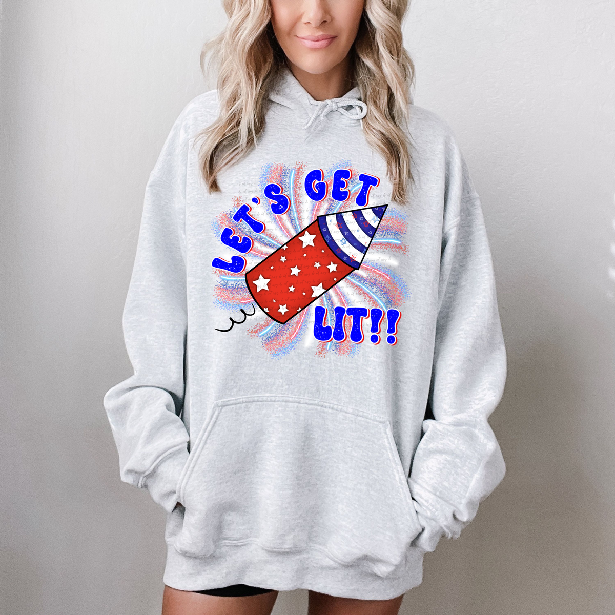 Let's Get Lit Rocket 74755 DTF Transfer