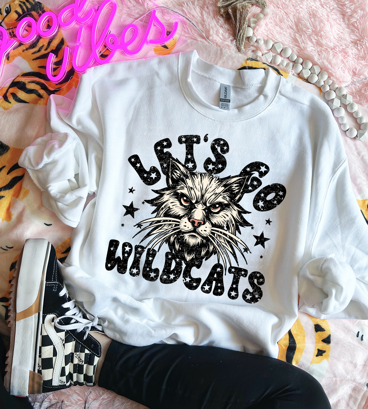 Let's Go Wildcats Grunge 89059 DTF Transfer