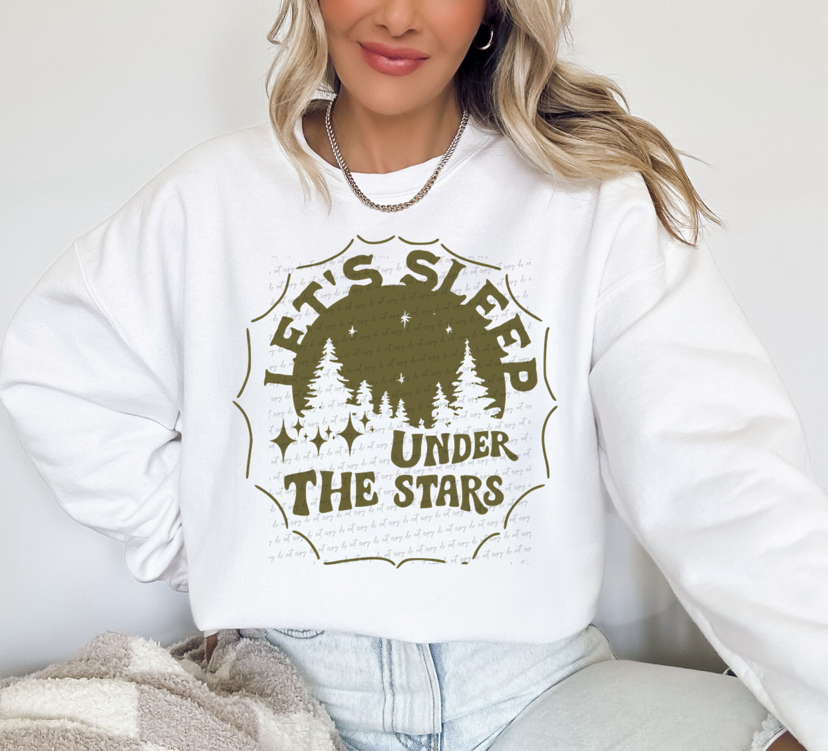 Let's Sleep Under The Stars 81227 DTF Transfer