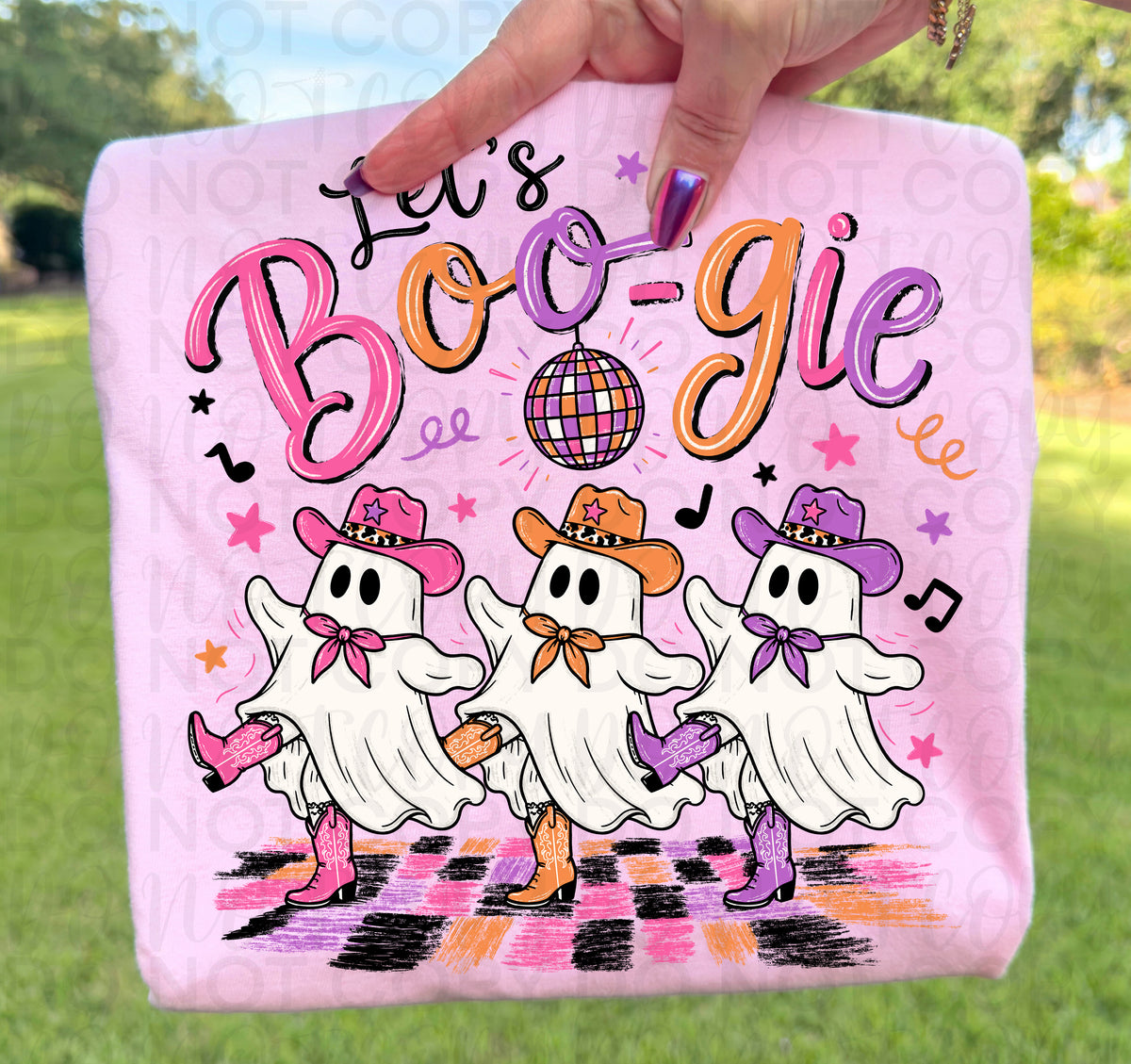 Let's boo-gie ghosts (UAC) DTF Transfer