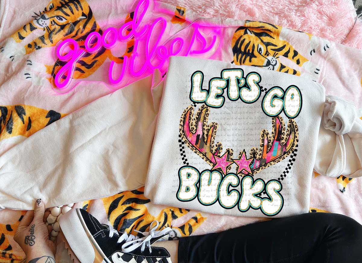 Let's Go Bucks Brush Stroke 69370 DTF transfer