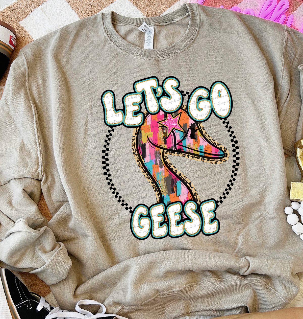 Let's Go Geese Brush Stroke 69375 DTF transfer