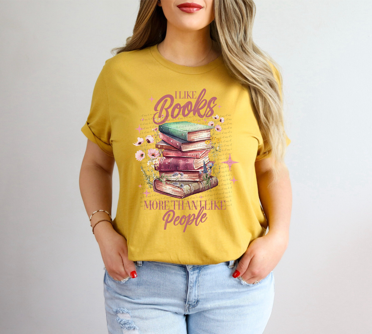 I Like Books More Than I Like People 57009 DTF transfer