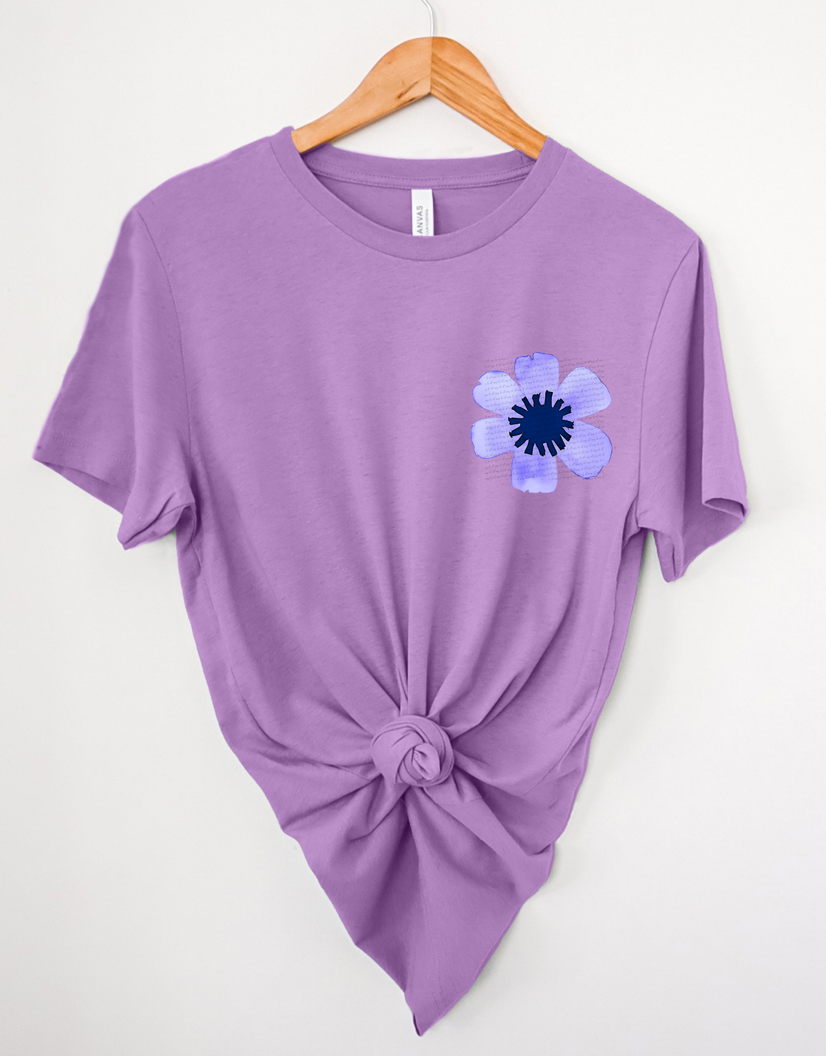 Lilac Flower Pocket Design 81339 DTF Transfer