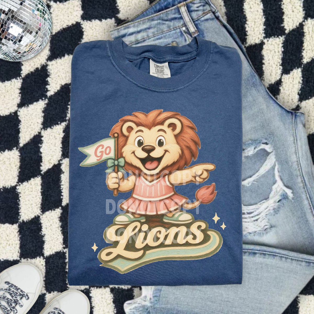 Go lions pink dress (CSG) DTF Transfer