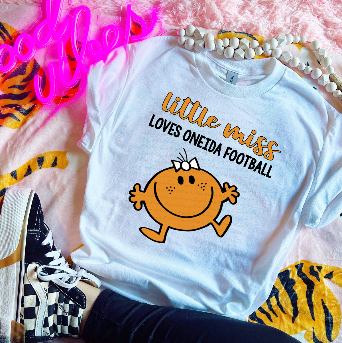 Little Miss Loves Oneida Football 114670 DTF transfer