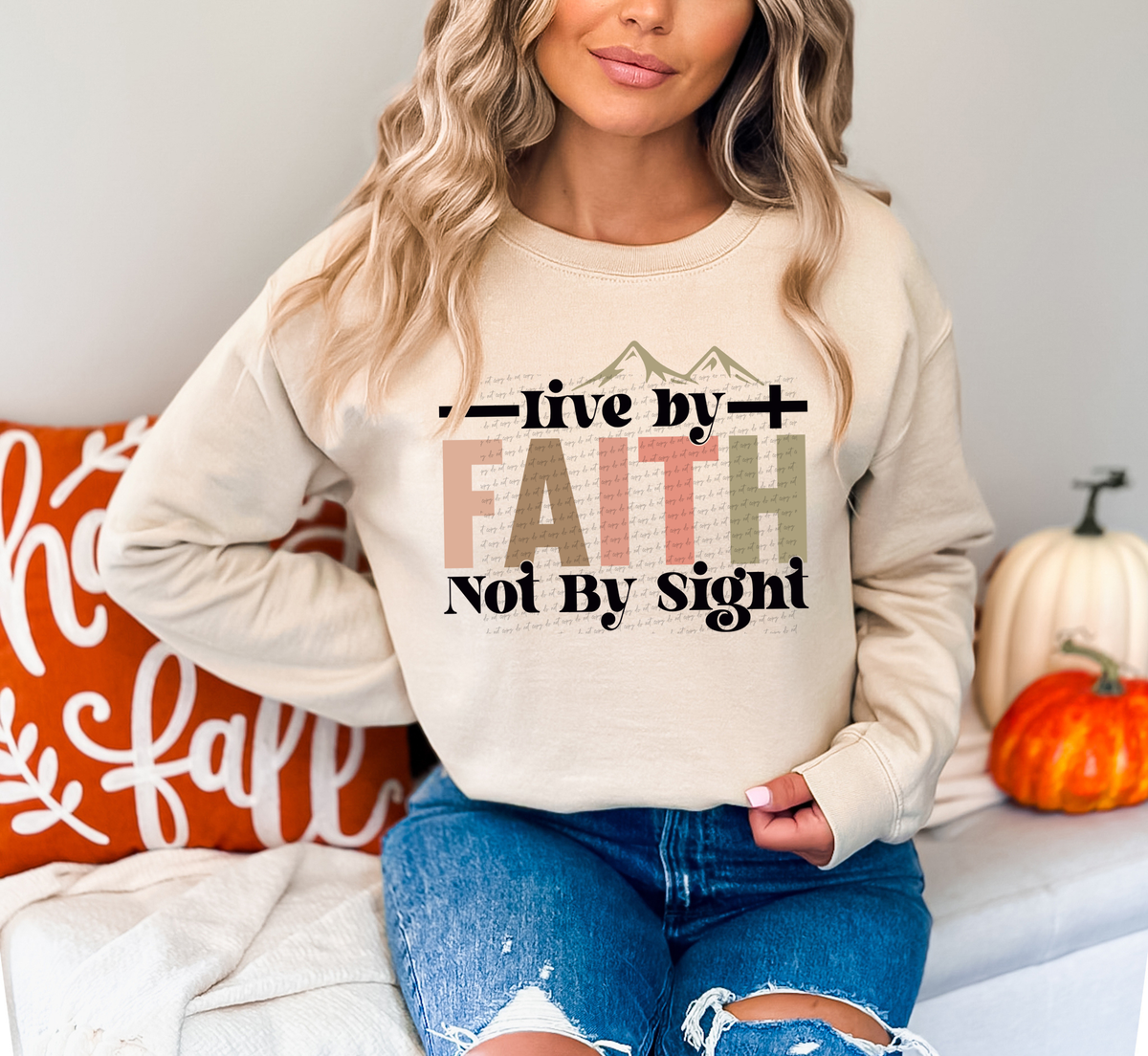 Live By Faith Not By Sight 57010 DTF transfer