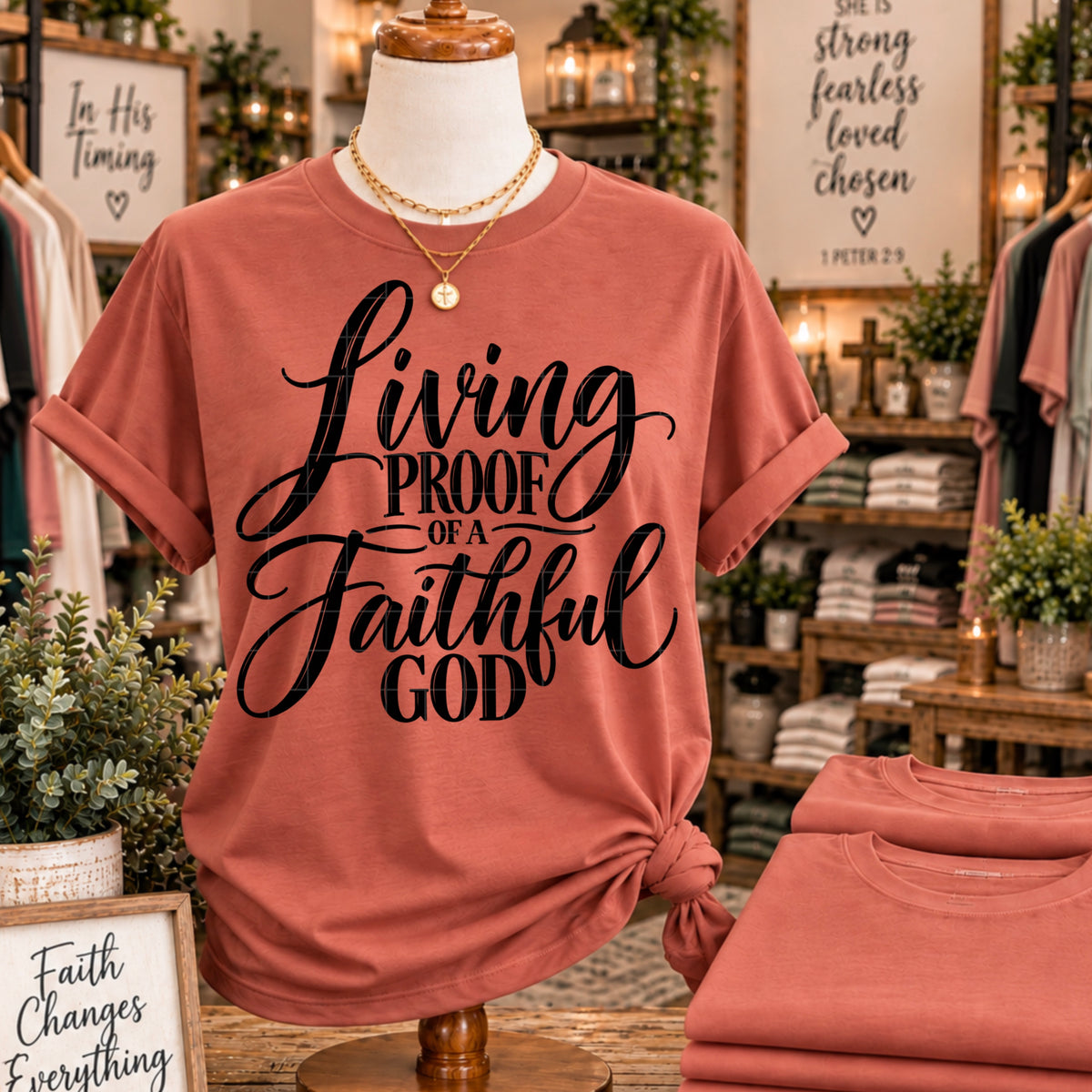 Living proof of a loving God (SDD) DTF Transfer
