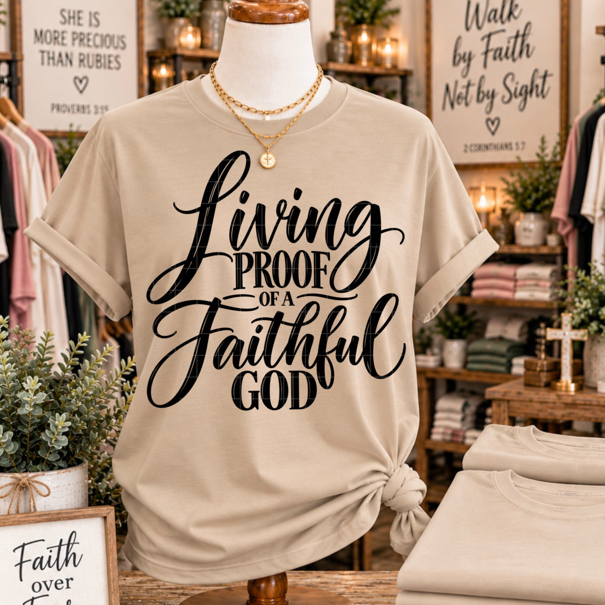 Living proof of a loving God (SDD) DTF Transfer
