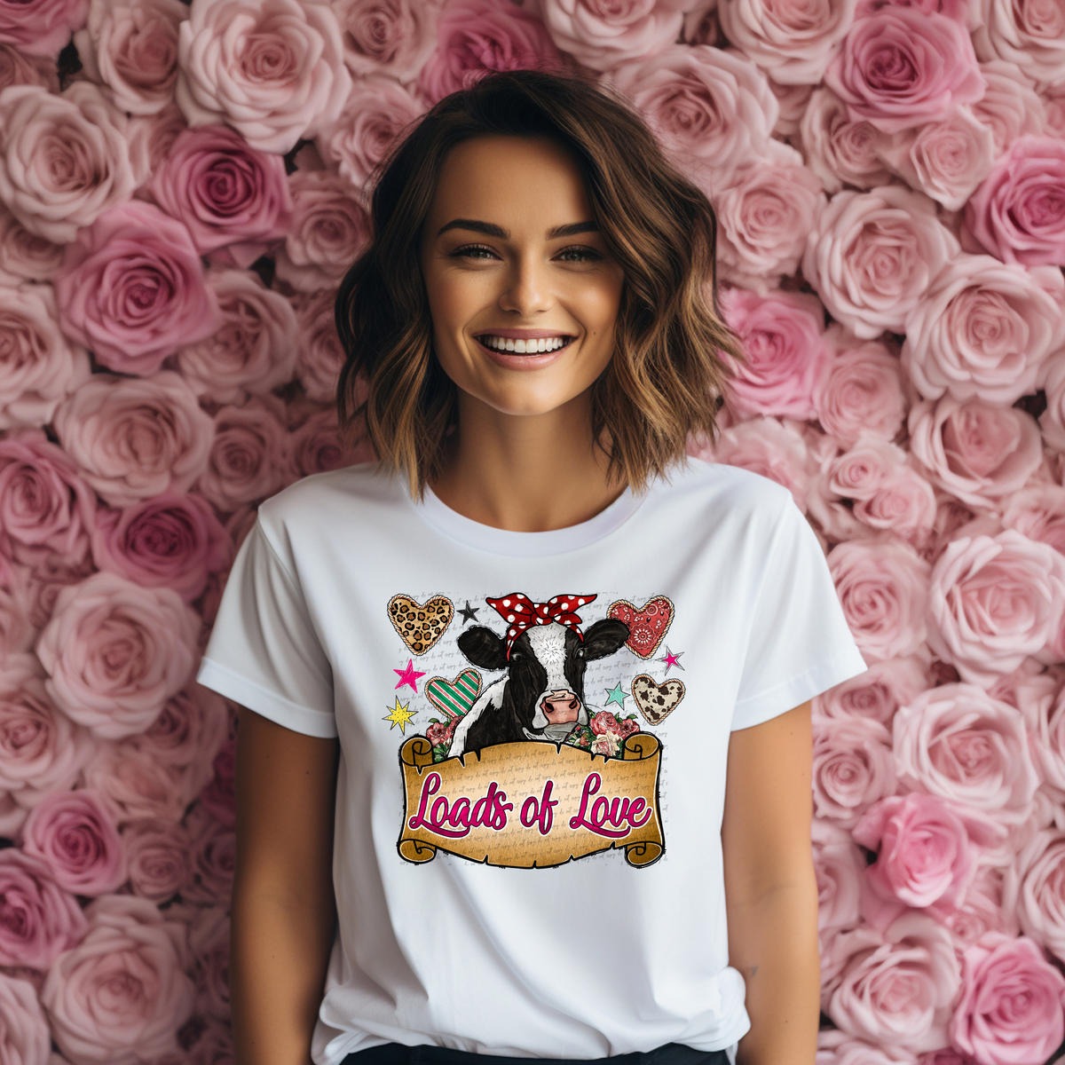 Loads Of Love Cow 71519 DTF transfer