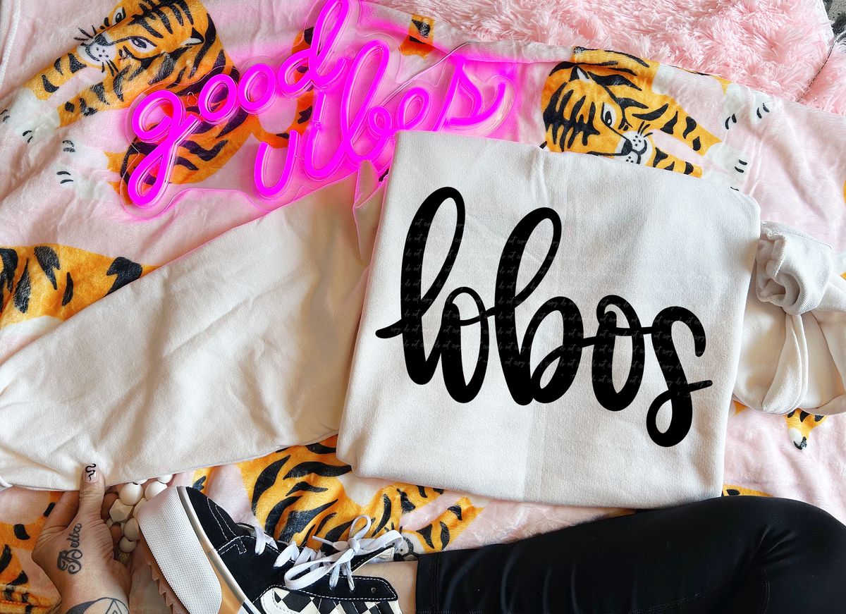 Lobos Hand Lettered 54092 DTF transfer