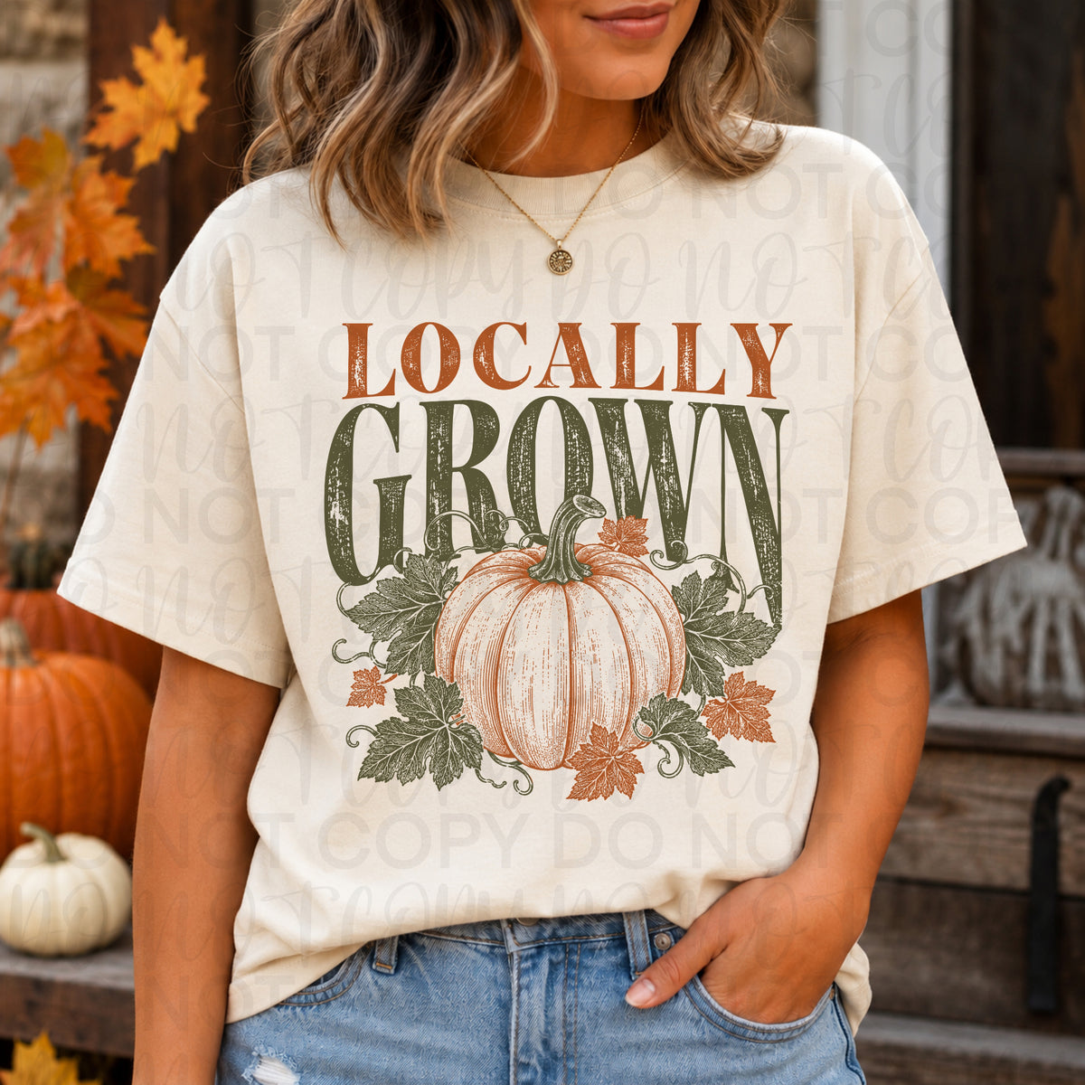 Locally grown pumpkin (UAC) DTF transfer