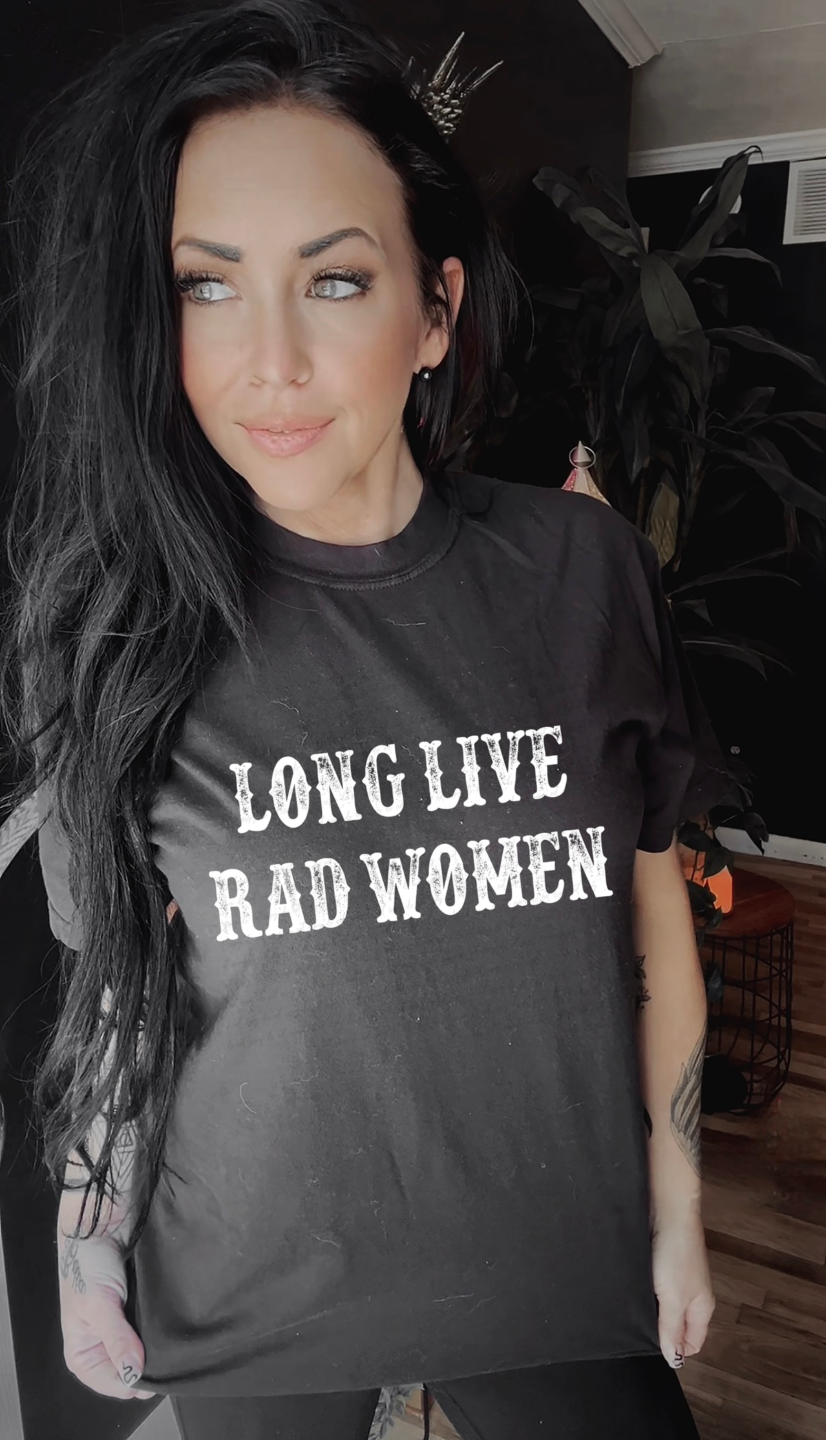 Long Live Rad Women White Font 111462 DTF transfer