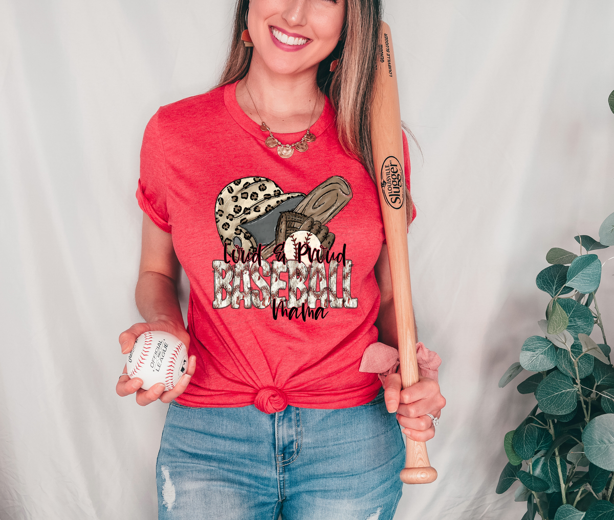 Loud and Proud Baseball Mama Baseball Things 116628 DTF Transfer