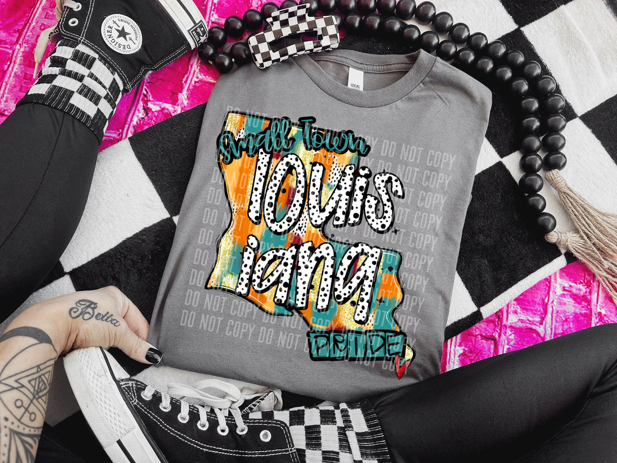 Louisiana Small Town Pride Stone 63227 DTF transfer