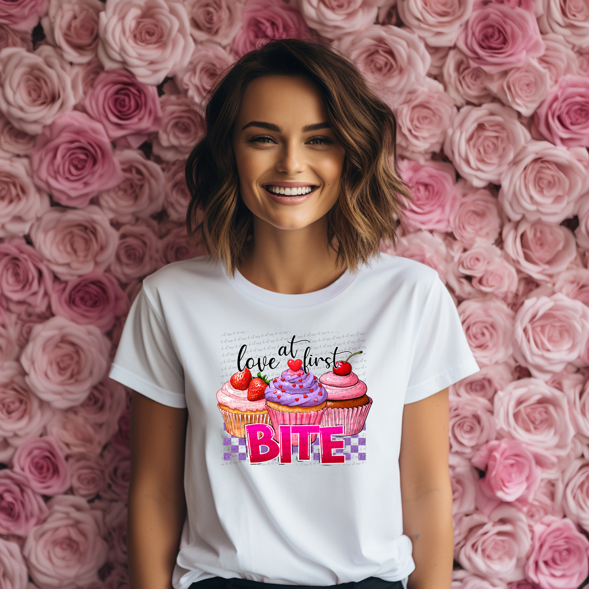 Love At First Bit Cupcakes 76459 DTF Transfer