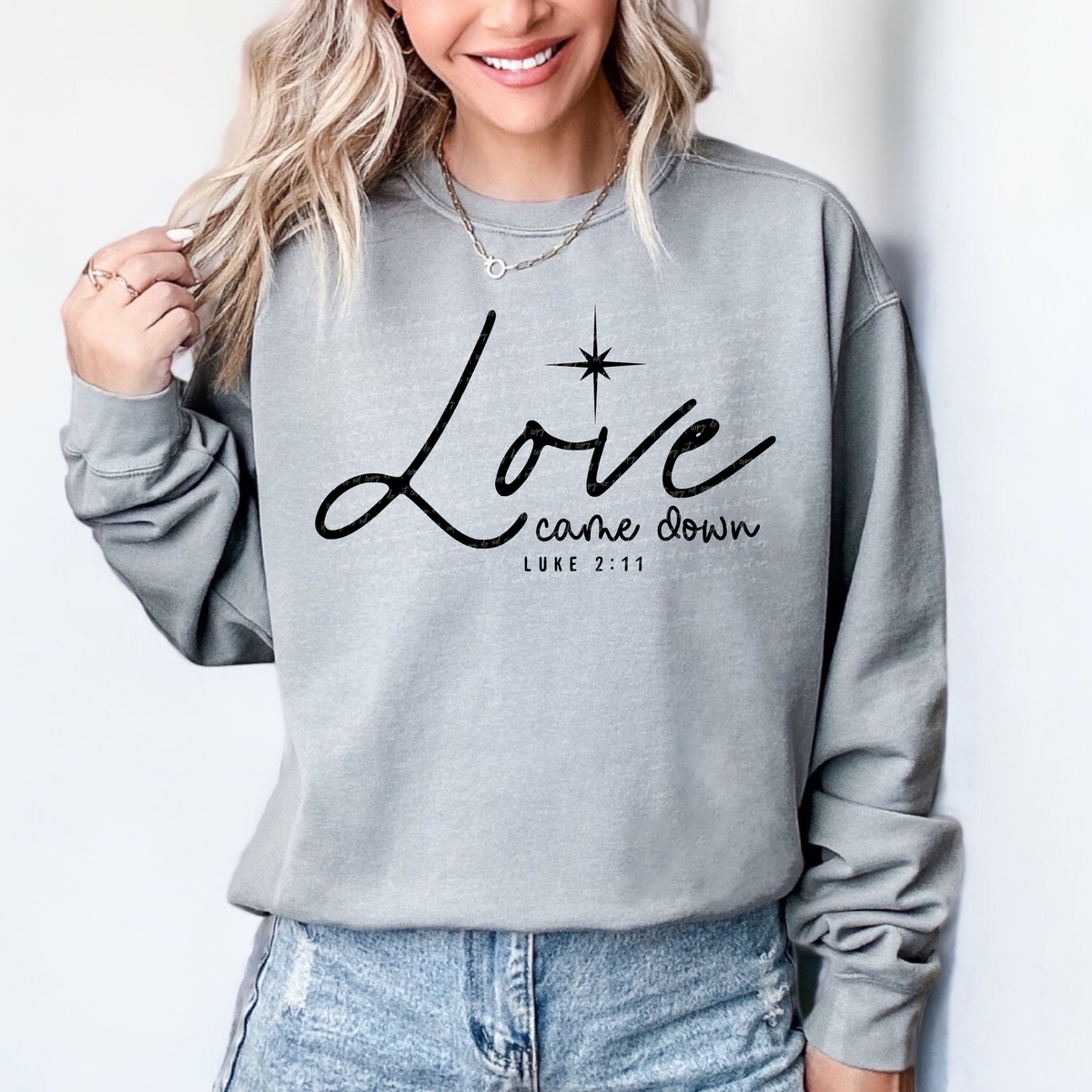Love Came Down Luke 2:11 76176 DTF Transfer