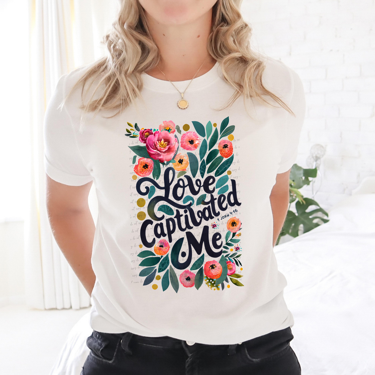Love Captivated Me 1 John 4:16 76962 DTF Transfer