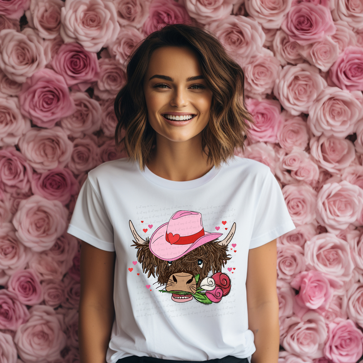 Valentines Cow 116842 DTF Transfer