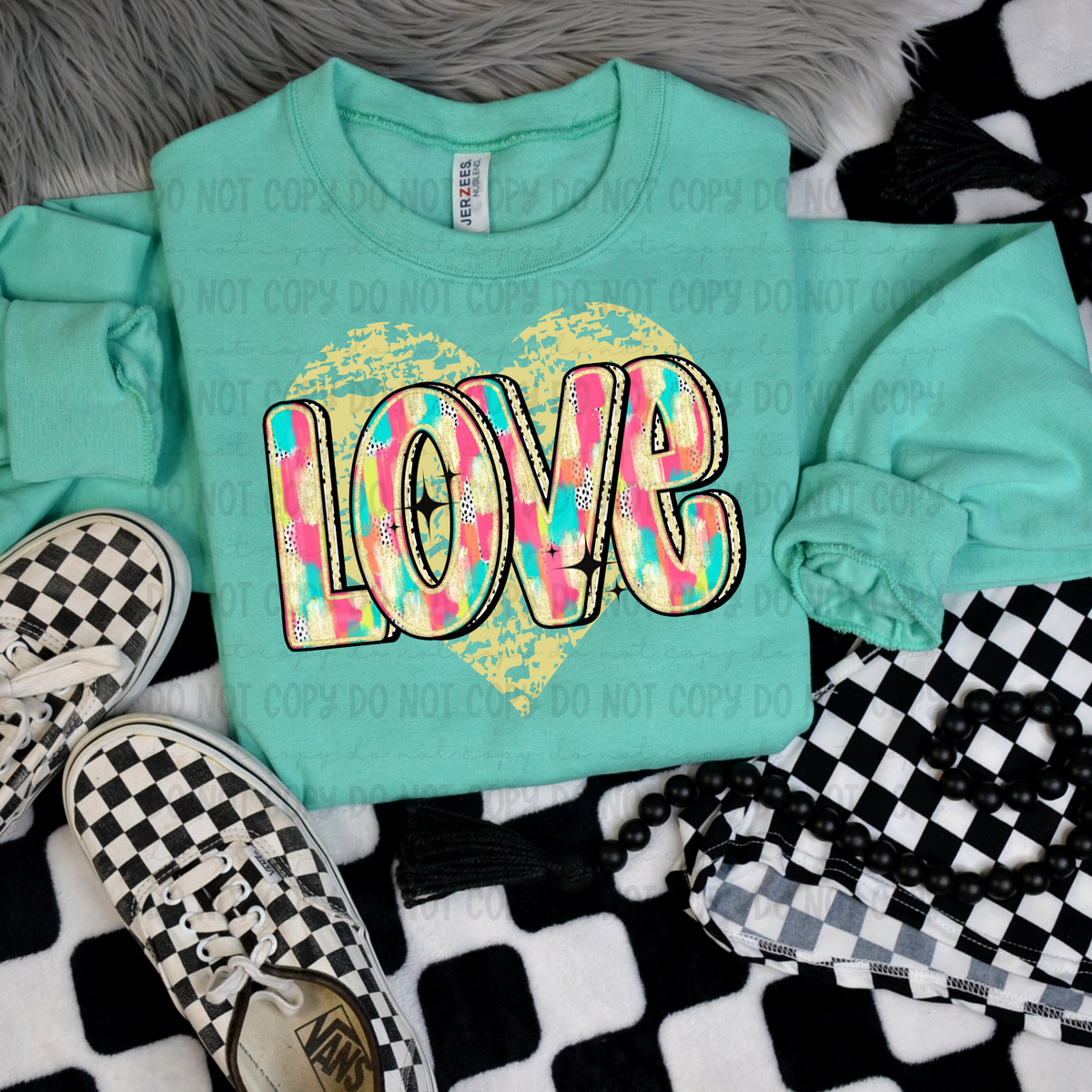 Love Distressed Heart (REVEL) 78978 DTF Transfer