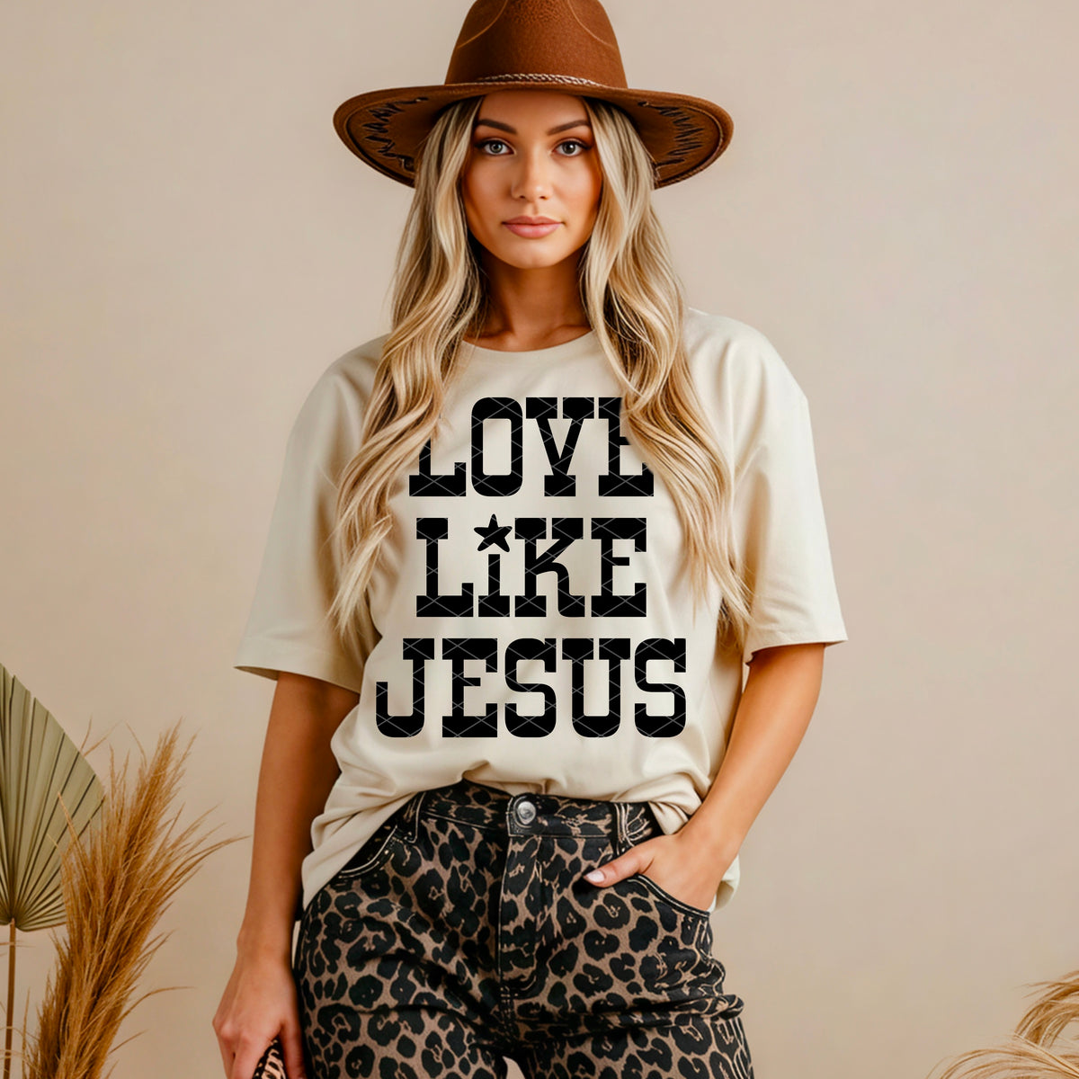 Love like Jesus BLACK (SDD) DTF Transfer