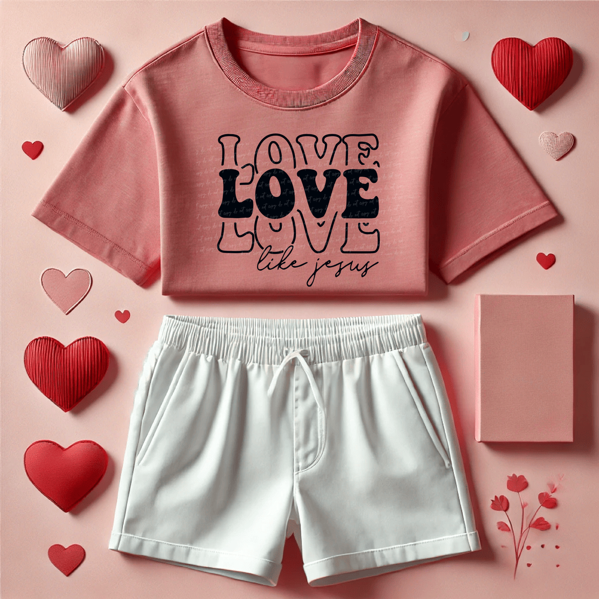 Love Like Jesus Black 76355 DTF Transfer