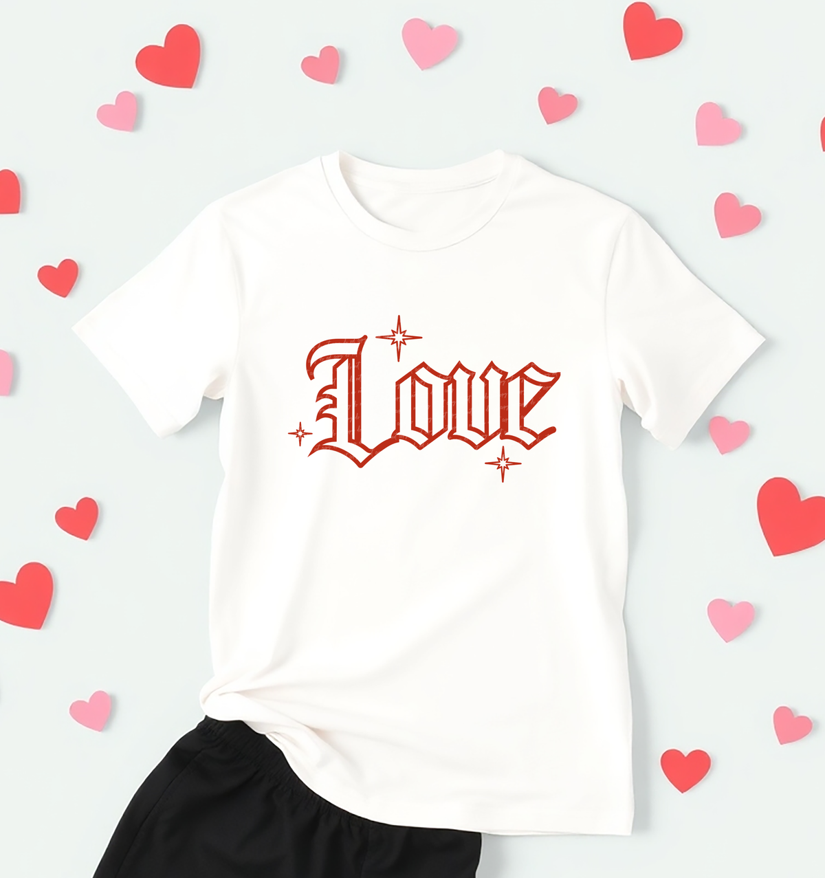 Love Outline - Red 86226 DTF Transfer