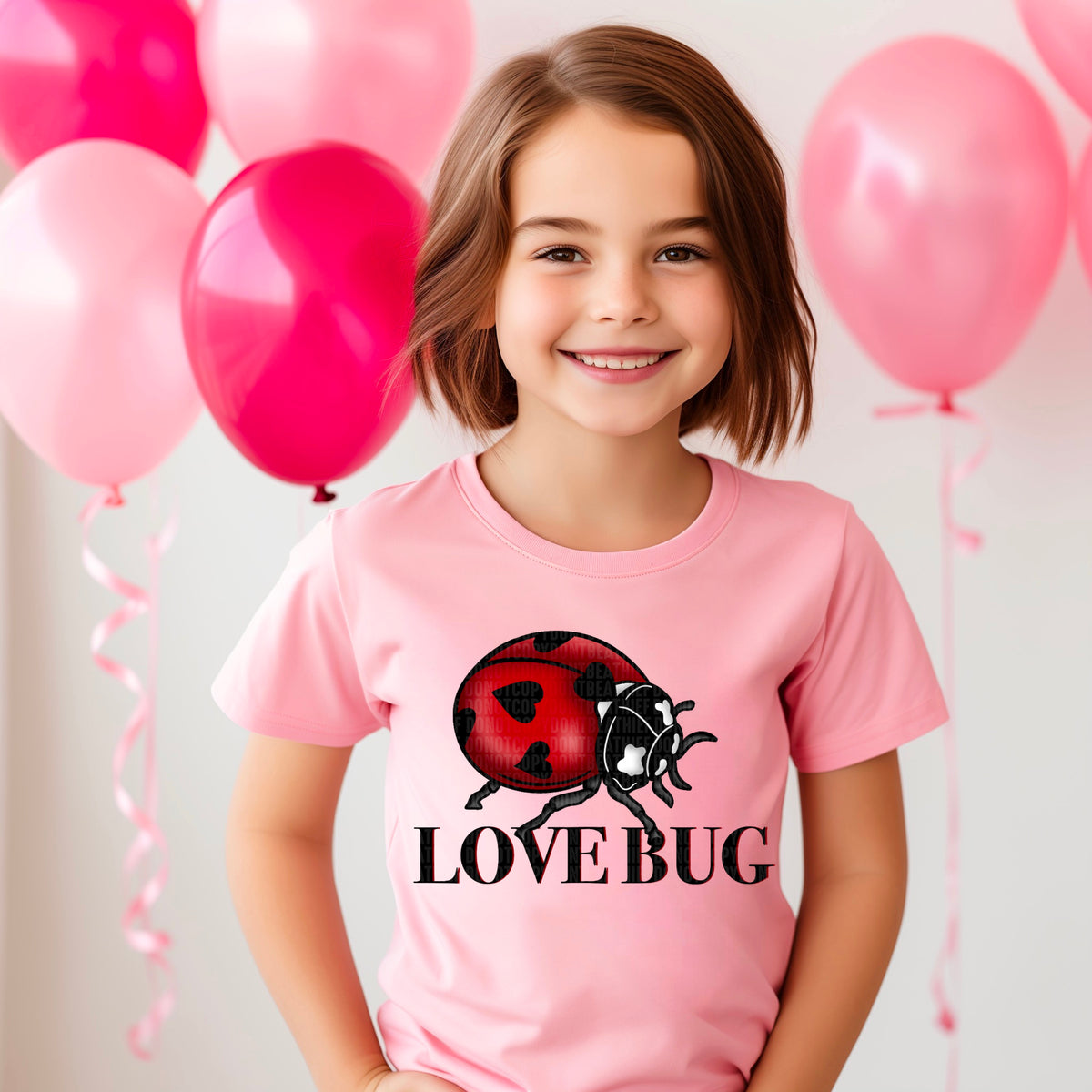 Love Bug Heart 104361 DTF transfer