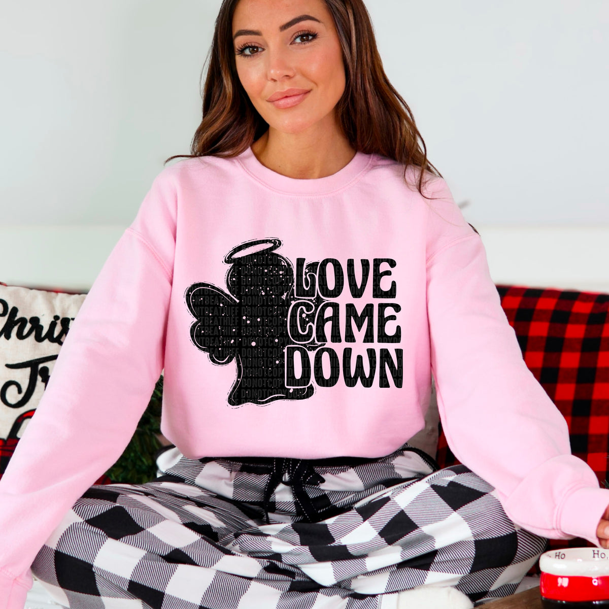 Love Came Down - Black 104221 DTF transfer