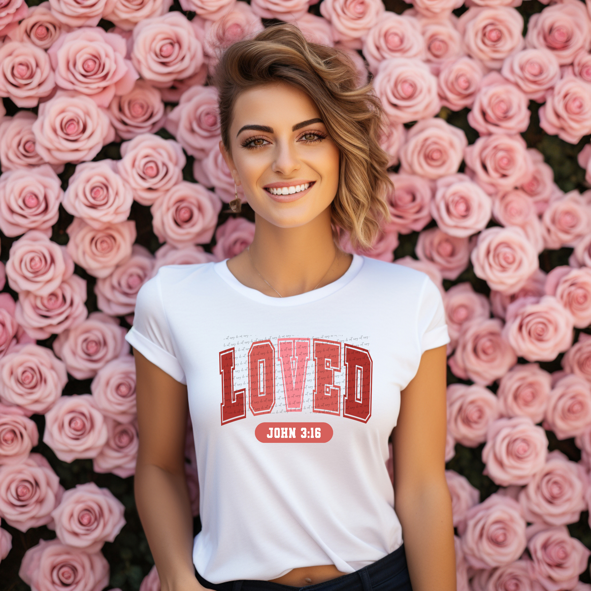 Loved John 3:16 71789 DTF Transfer