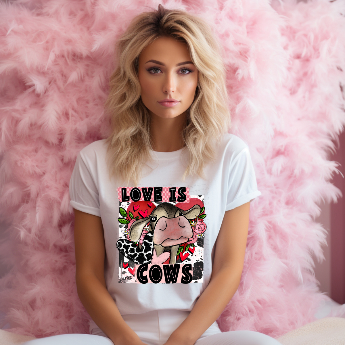 Love Is Cows Collage 116567 DTF Transfer