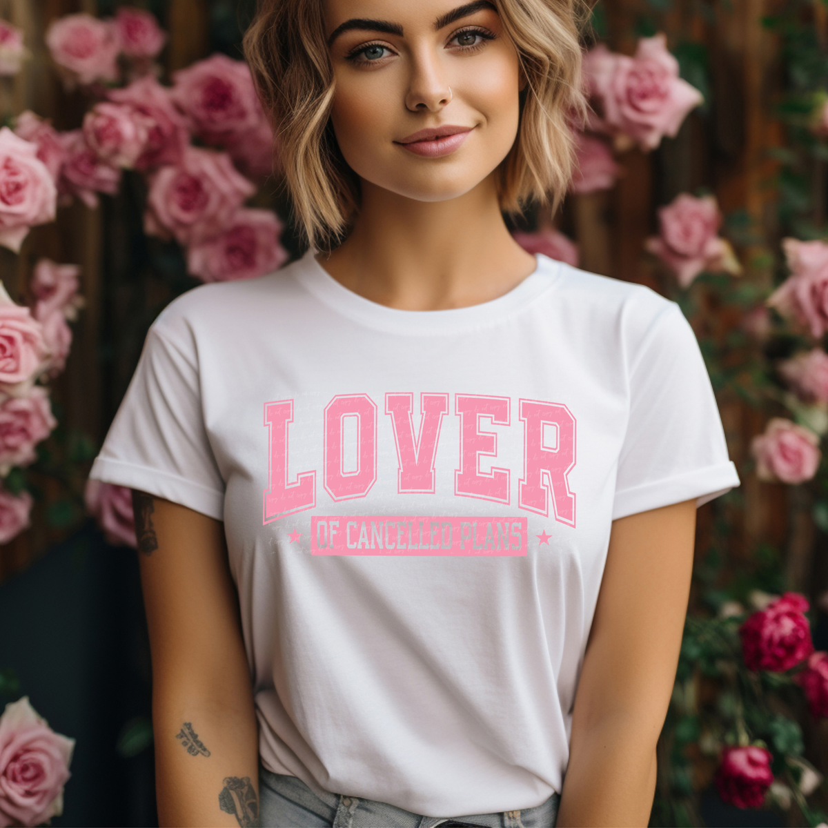 Lover Of Cancelled Plans - Pink 86229 DTF Transfer