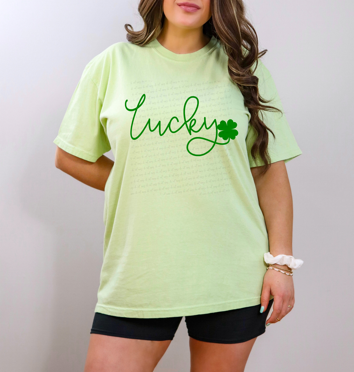 Lucky Clover Leaf Green Font 116847 DTF Transfer
