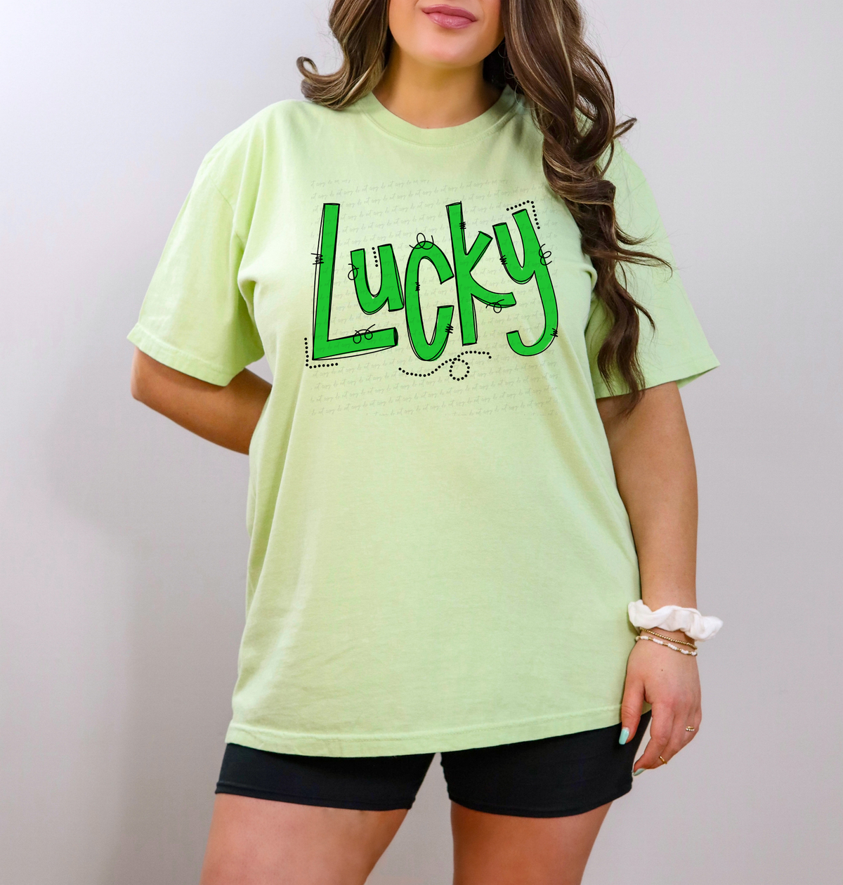 Lucky Doodle Green Font 117162 DTF Transfer