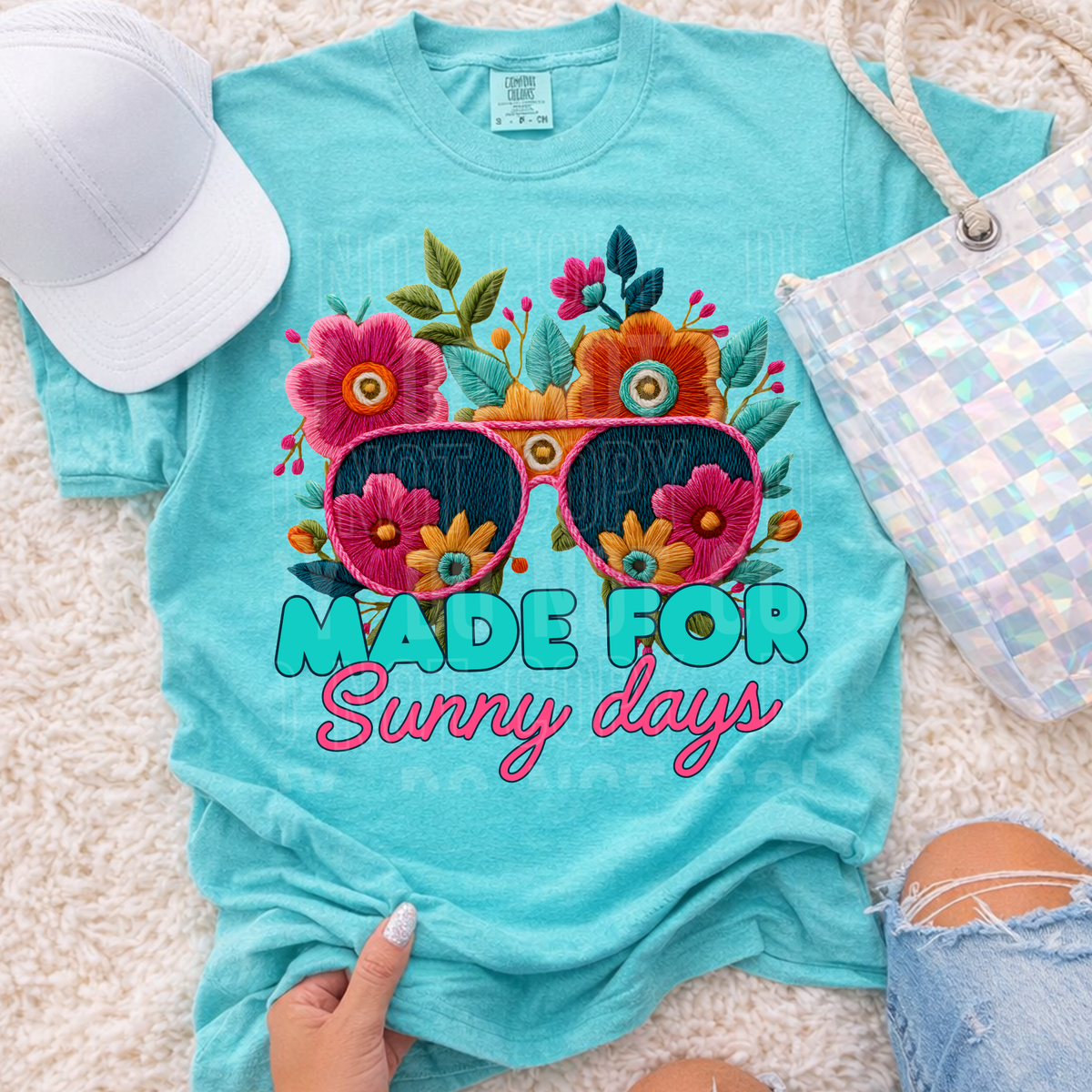 Made for sunny days floral sunglasses (SBB) DTF Transfer