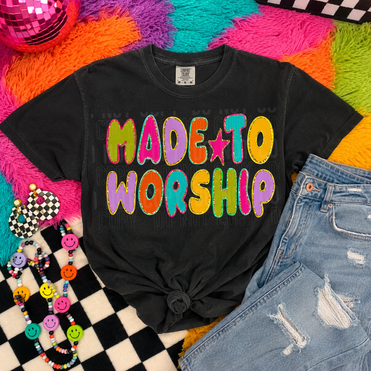Made to worship bright colors (SBB) DTF Transfer