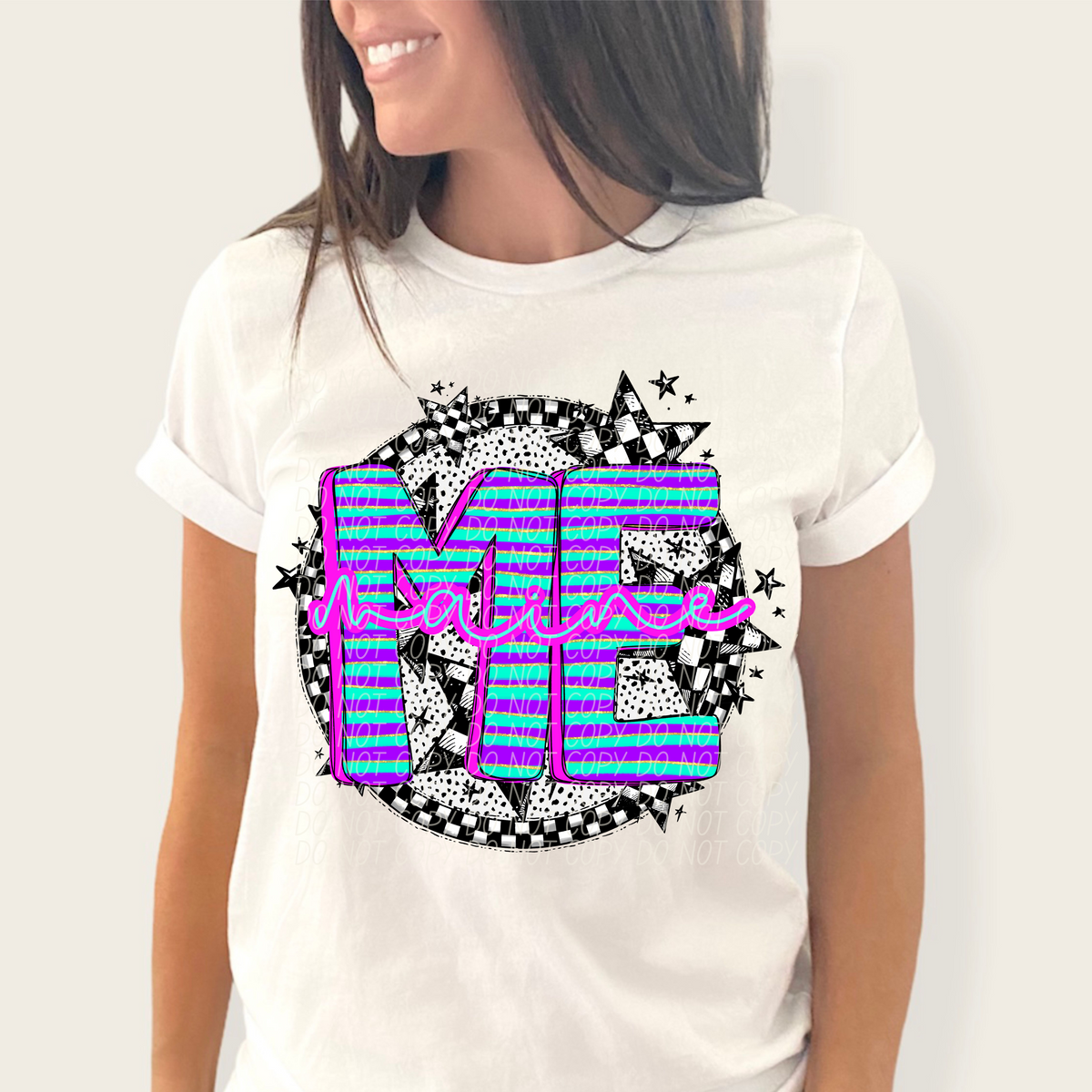 Dalmatian stripes circle states CITY DTF transfers