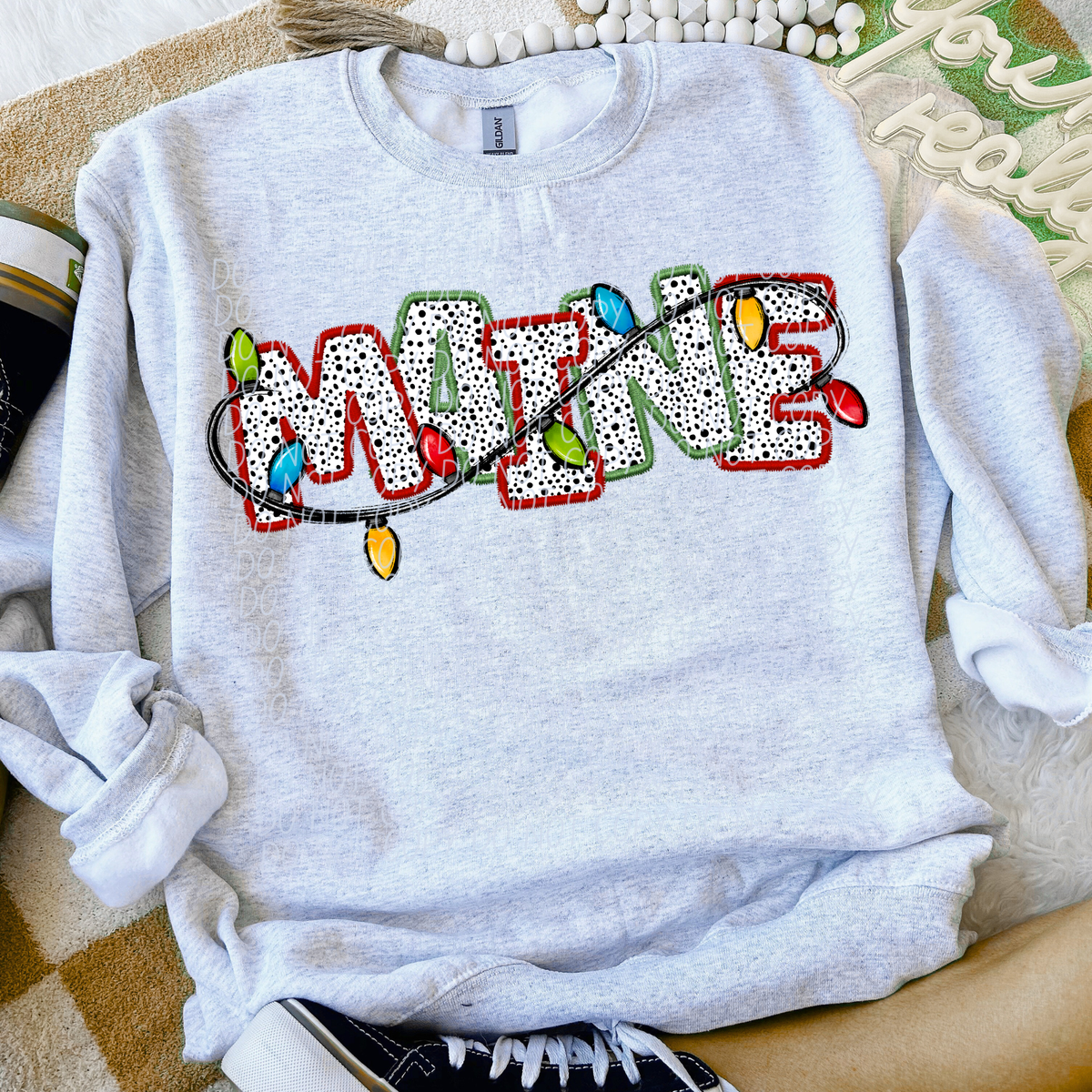 Maine Christmas Lights (City) DTF Transfer