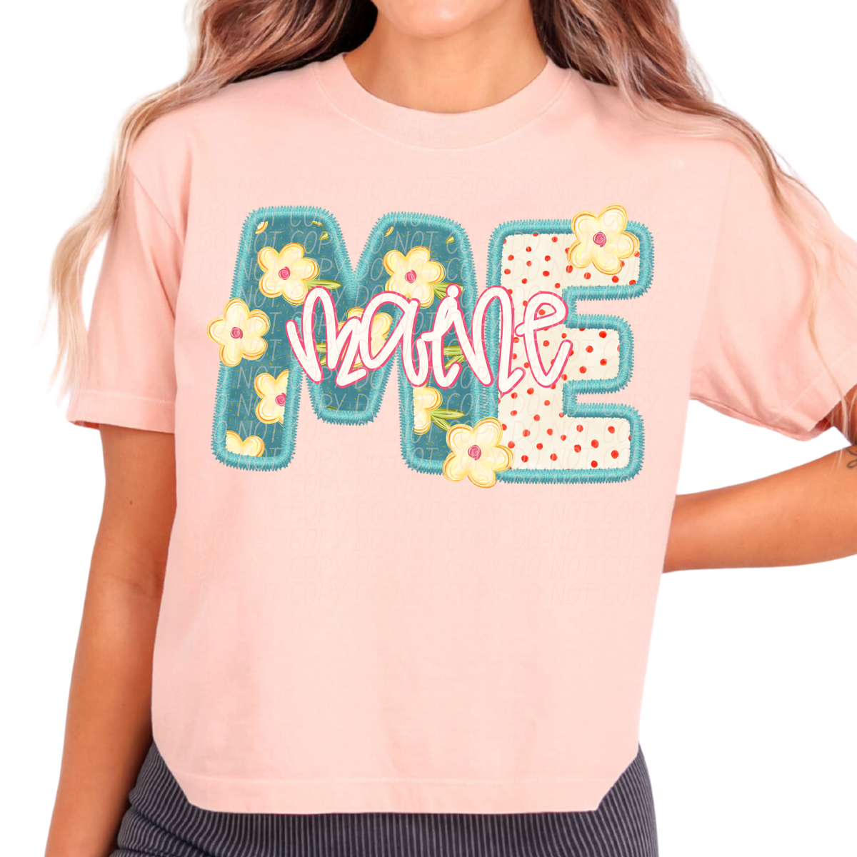 Maine retro floral (City) DTF Transfer