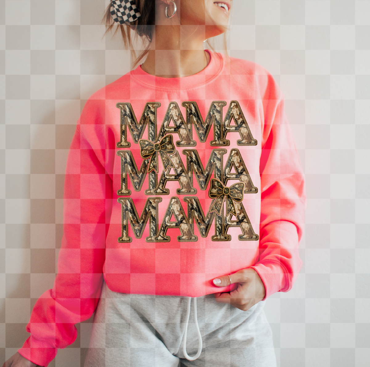 Mama camo triple stacked (Virgo) DTF Transfer