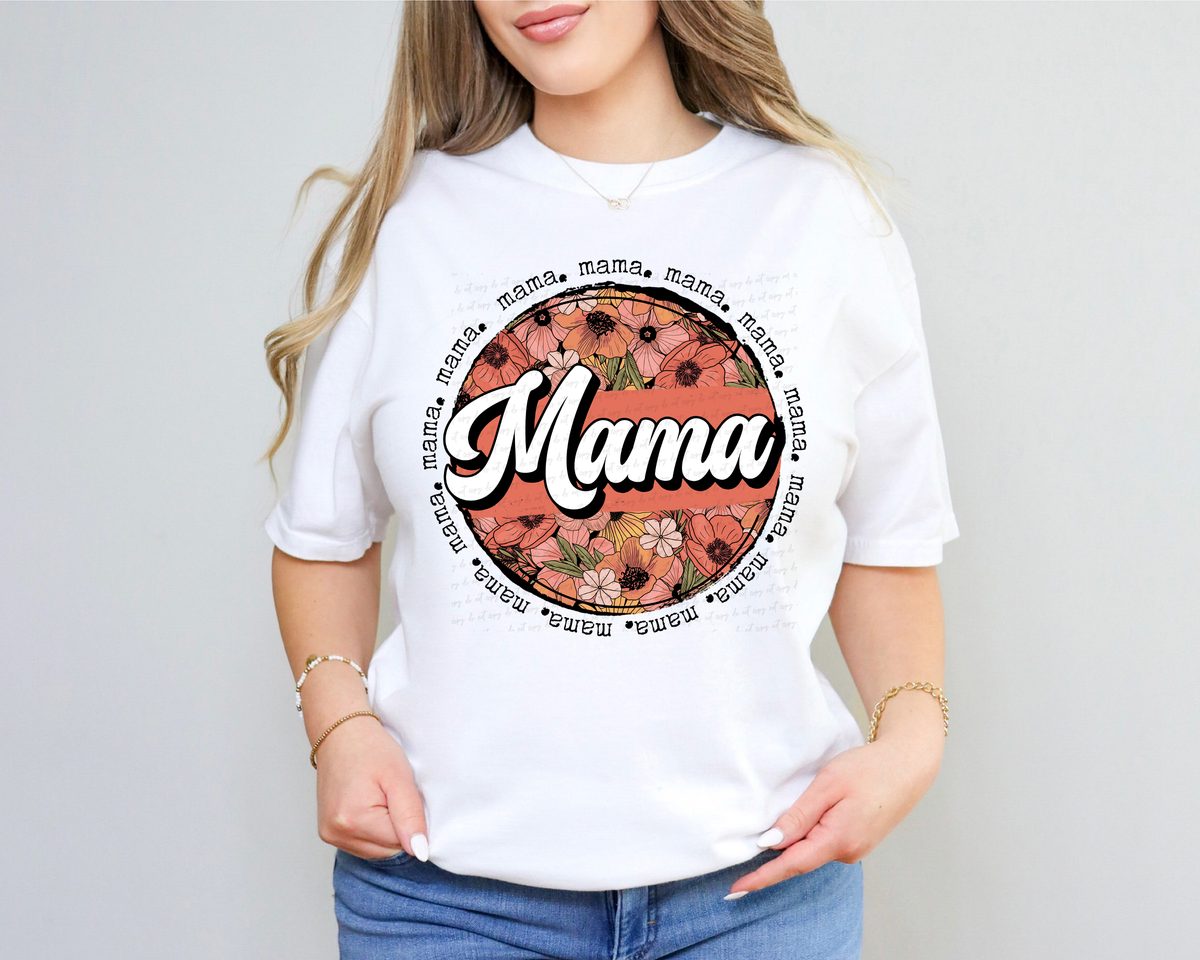 Mama Floral Circle 116508 DTF Transfer