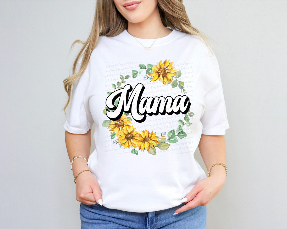 Mama Sunflower Circle 116513 DTF Transfer