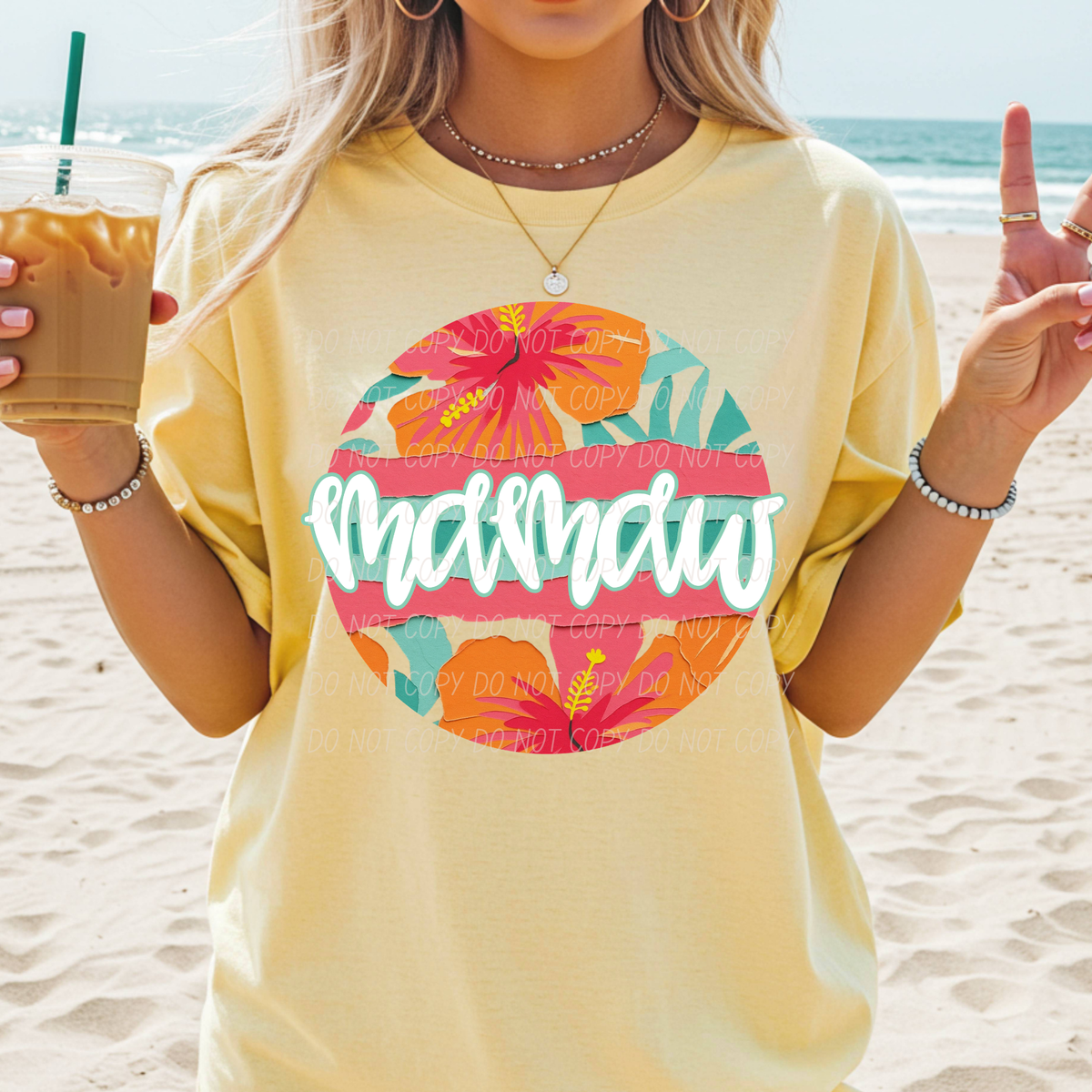 Mamaw tropical circle (City) DTF Transfer