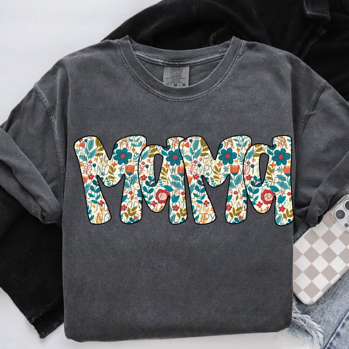 Mama Fall Floral (City) DTF transfer