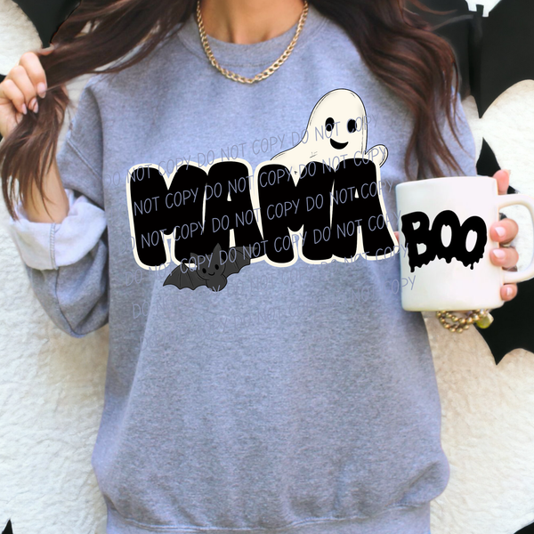 Mama with bat and ghost (City) DTF Transfer