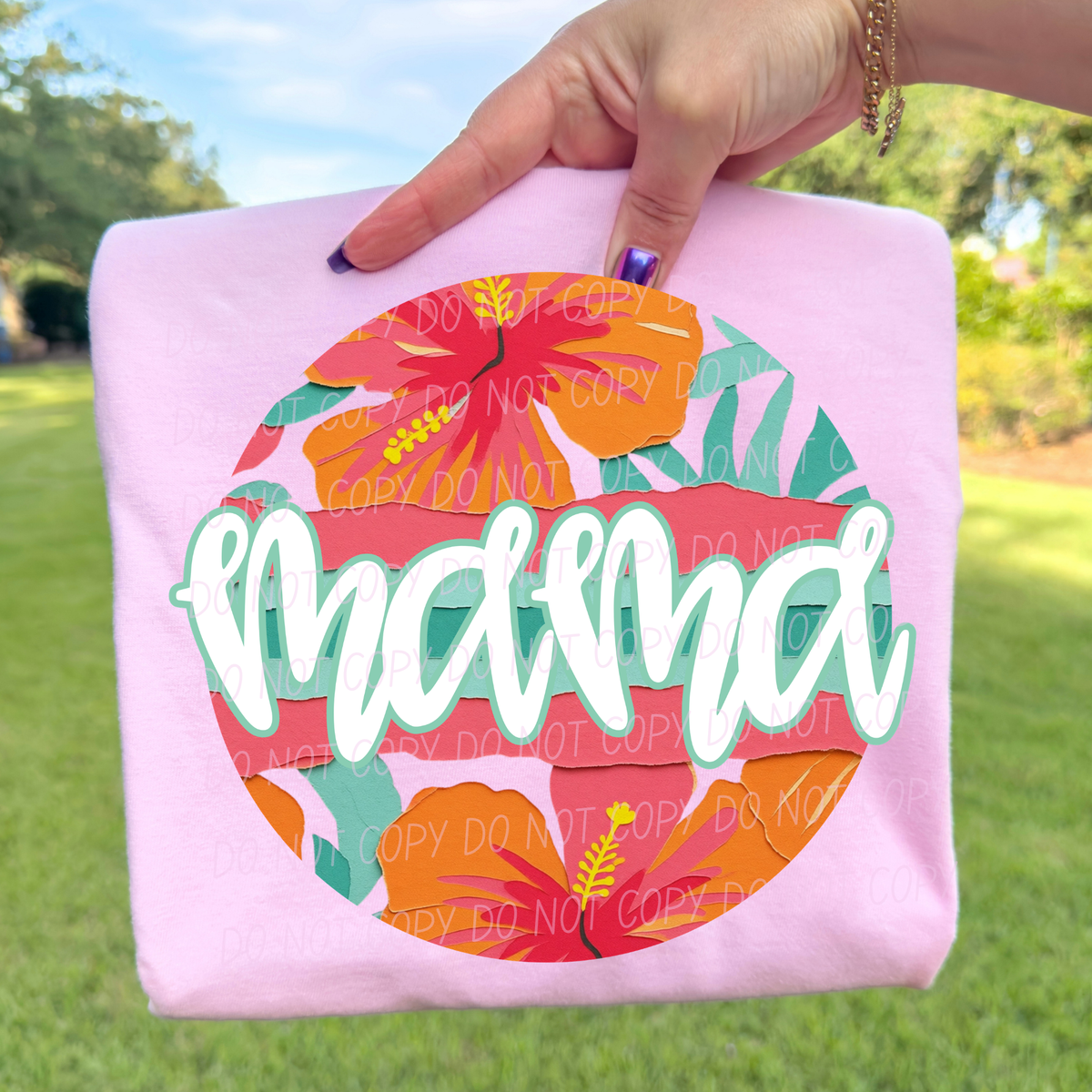 mama (2) tropical circle (city) DTF Transfer
